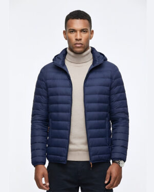 Navy Blue Puffer Jacket